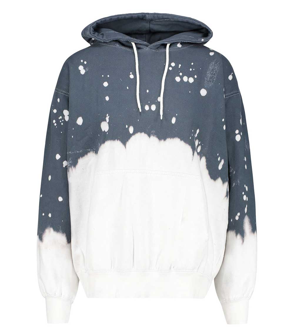 Hoodie Acid Wash Charcoal La Detresse