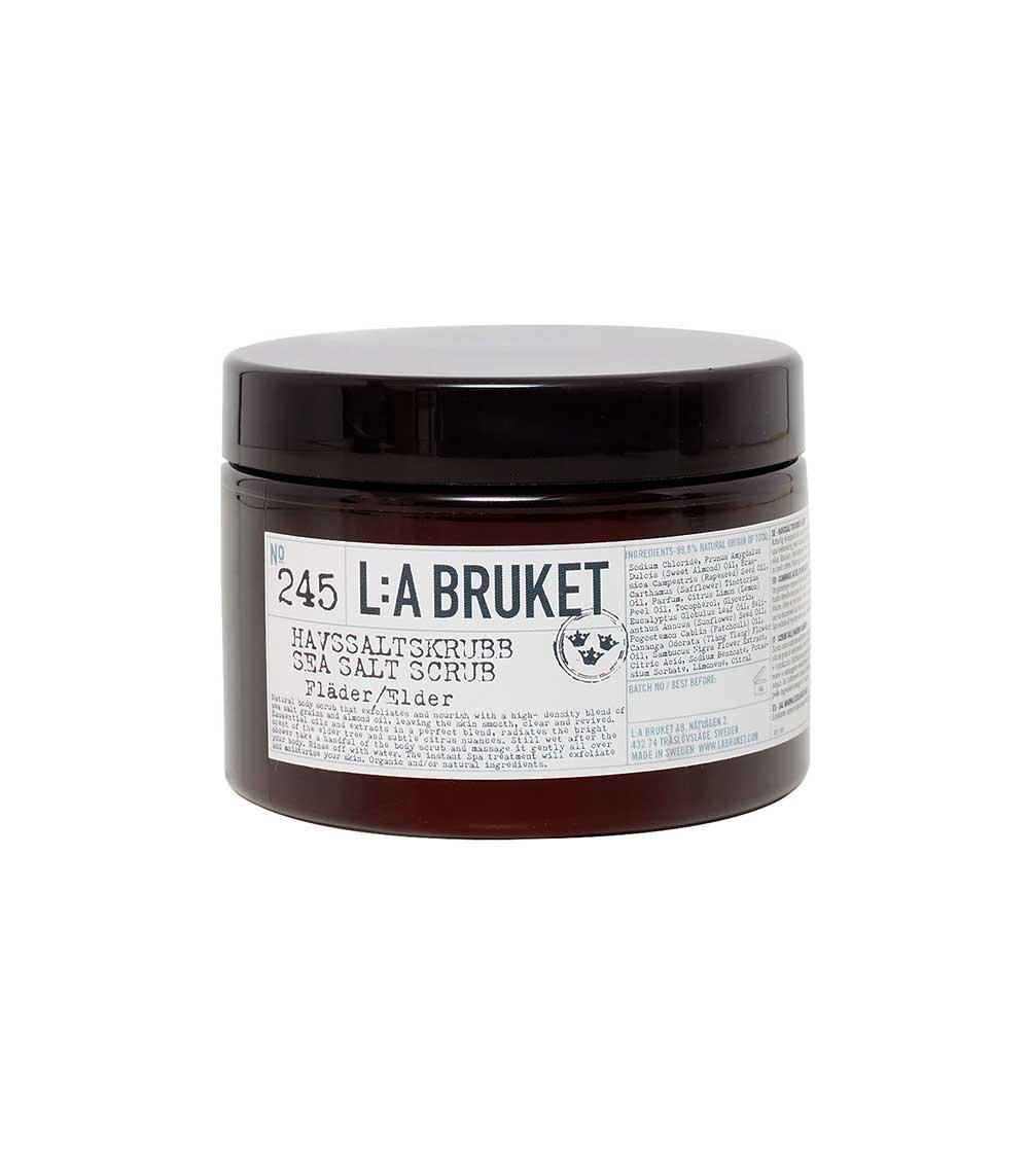 Gommage exfoliant au sel marin n°245 Fleur de Sureau 420 g L:a Bruket