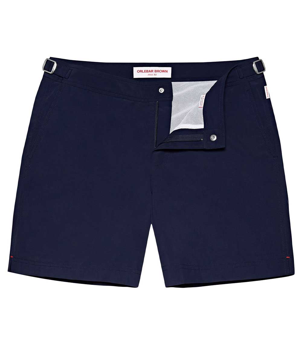 Short de bain homme mi-long Bulldog II Navy Orlebar Brown