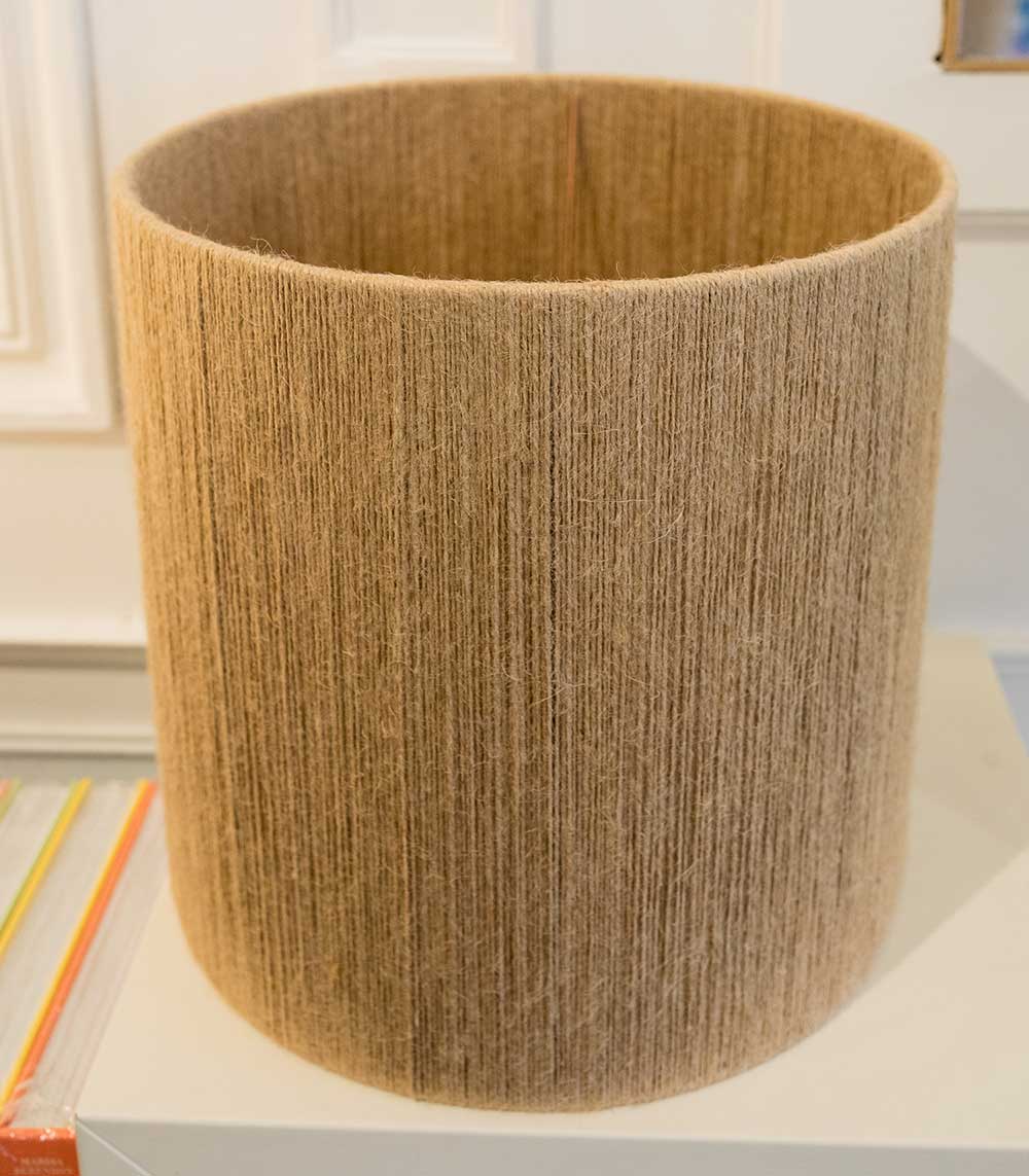 Abat-jour Kalé Fil de jute naturel tendu Large Maison de Vacances