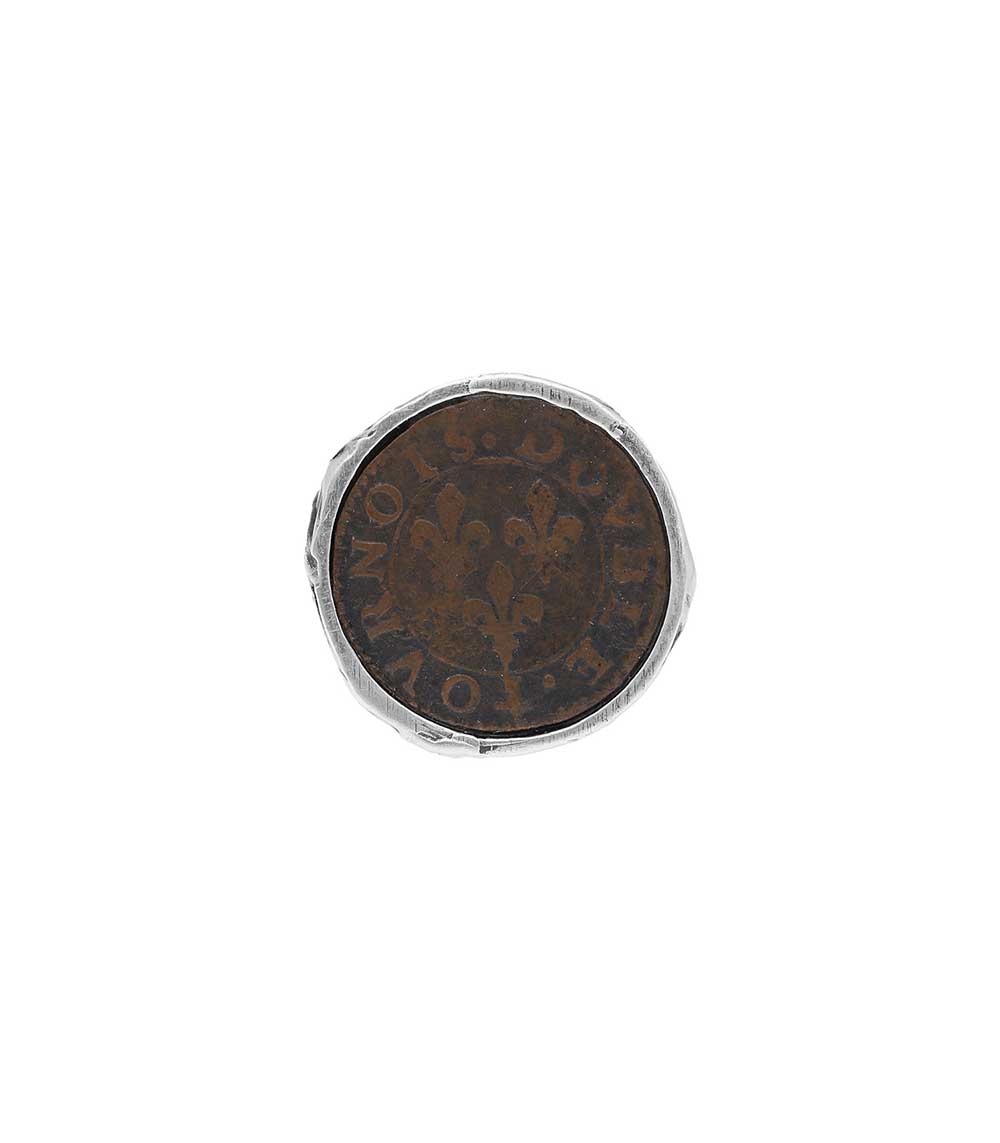Bague Pièce Antique Grand Modèle Roc Paris