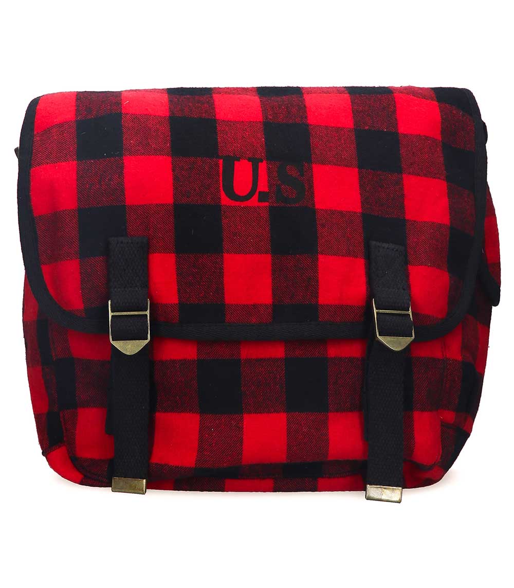 Sac U.S. grand toile Écossais Rouge Sac U.S