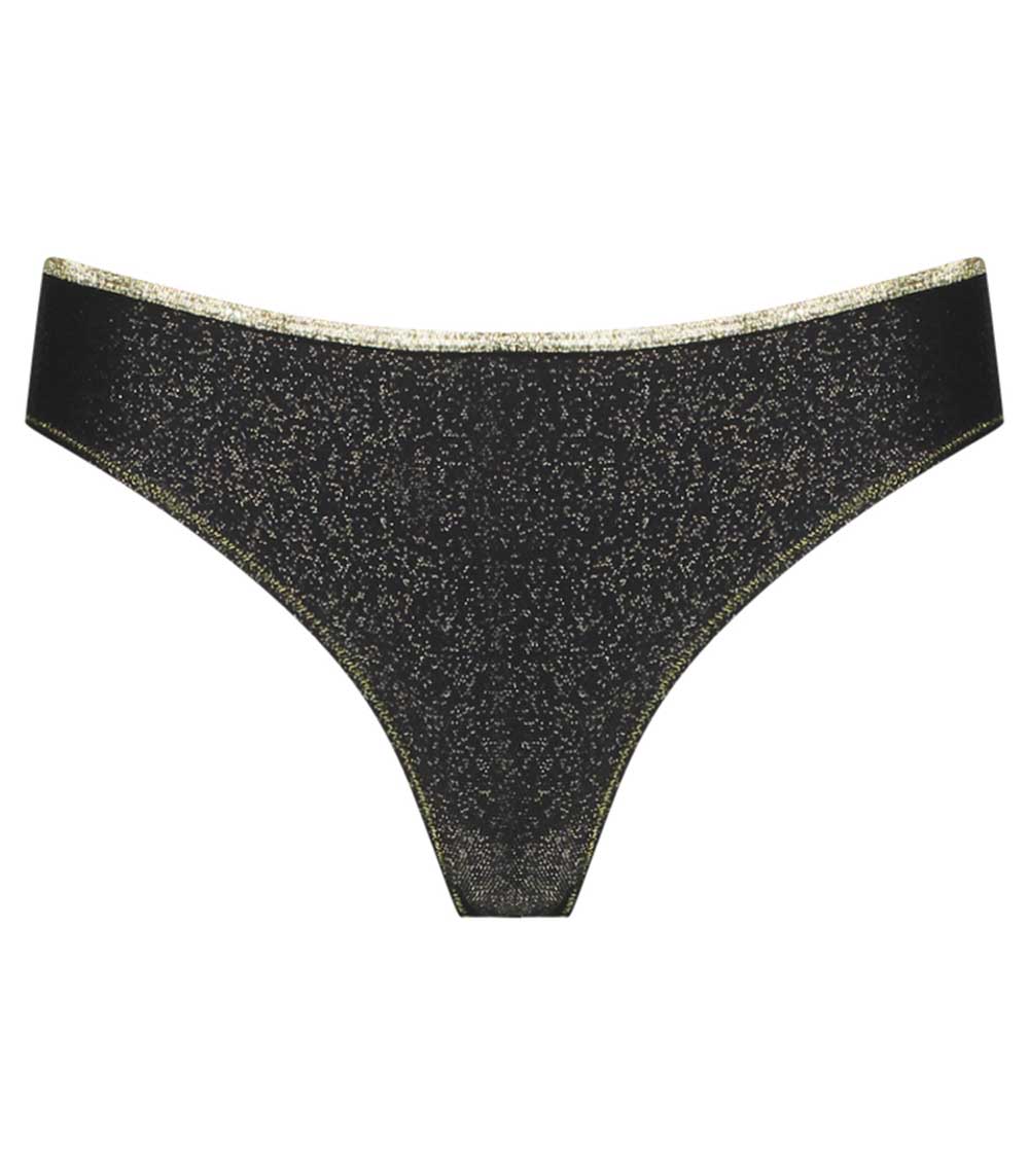 Tanga Inès Noir Lurex La Nouvelle