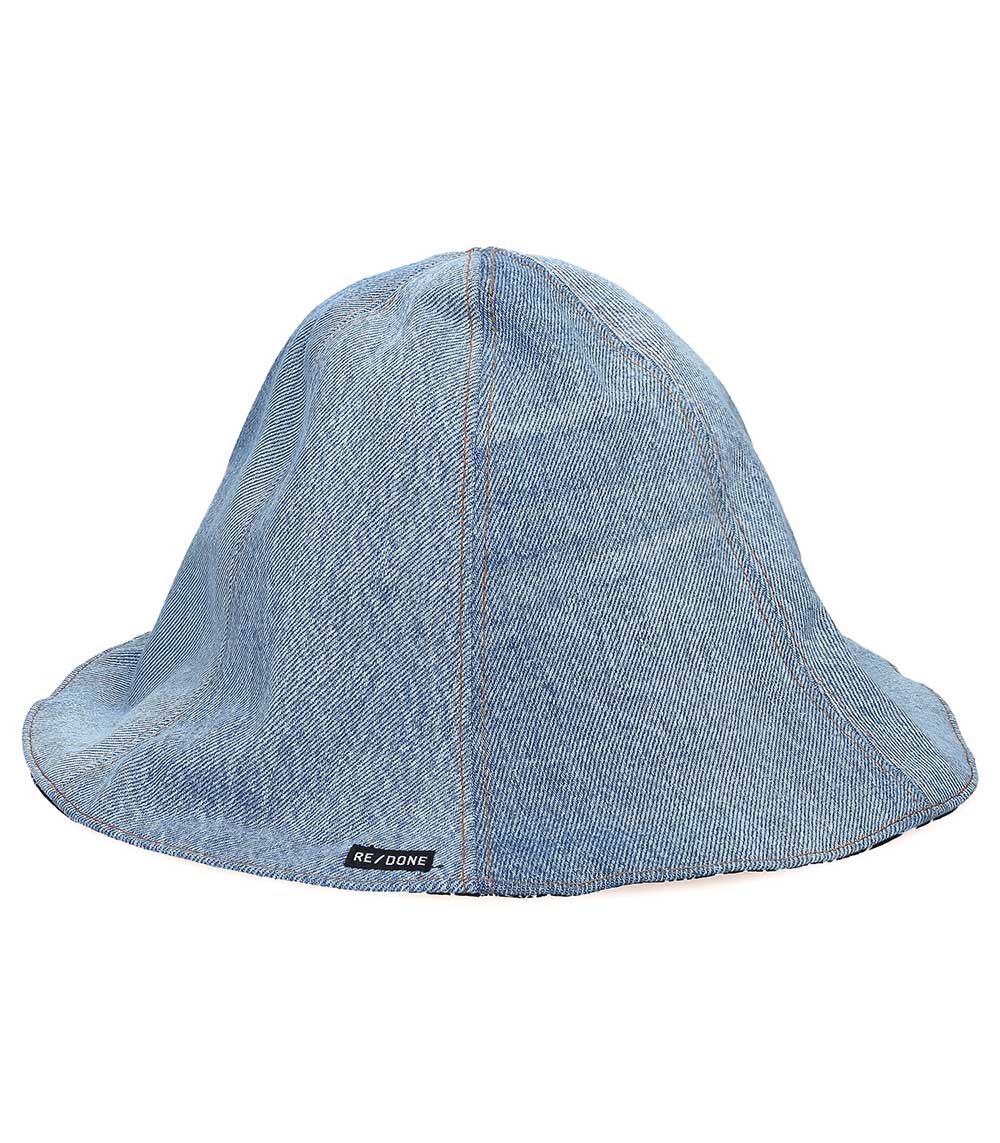 Chapeau réversible Tulip Hat 70s upcyclé RE/DONE