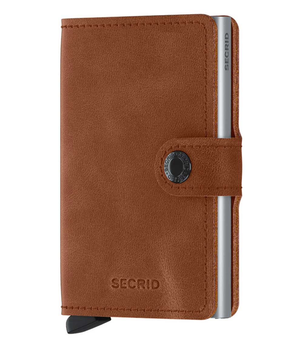 Porte-Carte Miniwallet Vintage Cognac-Silver Secrid