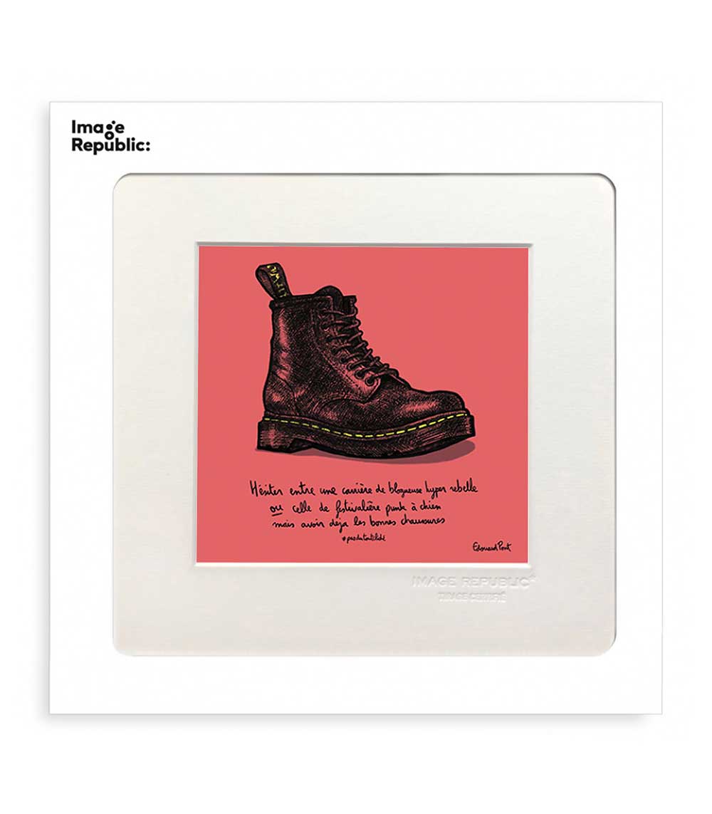 Affiche Pas du tout cliché Rebelle 22 x 22 cm Image Republic