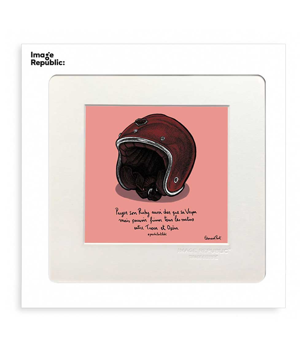 Affiche Pas du tout cliché Casque 22 x 22 cm Image Republic