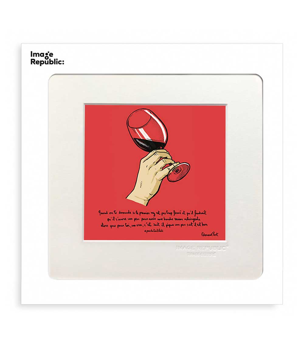 Affiche Pas du tout cliché Oenologie 22 x 22 cm Image Republic