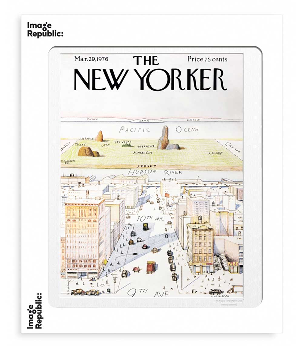 Affiche The New Yorker 07 Steinberg 40 x 50 cm Image Republic
