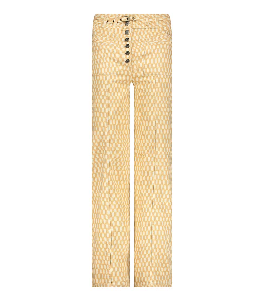 Pantalon Abrams Clay Painted Check Ulla Johnson