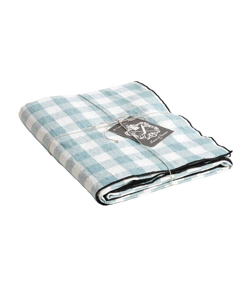 Nappe Bourdon Toile Mimi Vichy 145  x 300 cm Maison de Vacances