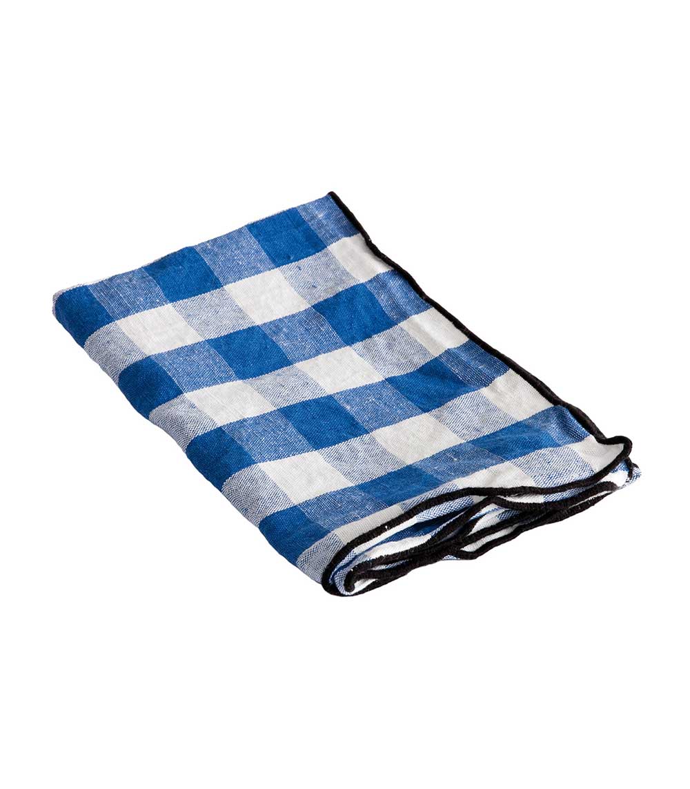 Serviette Bourdon Toile Mimi Vichy 45 x 45 cm Maison de Vacances