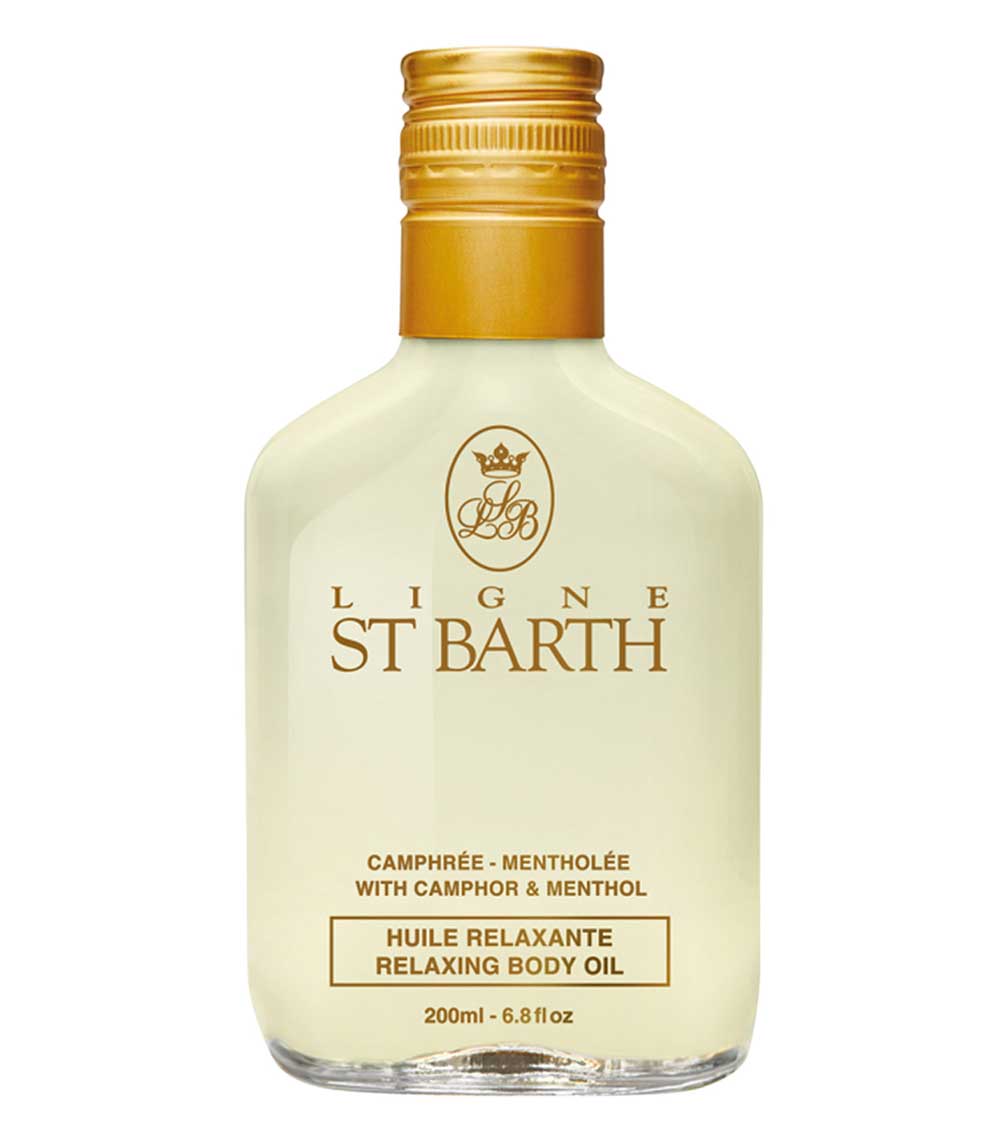 Huile Camphrée Mentholée Soin Corps Relaxant 200 ml Ligne St Barth