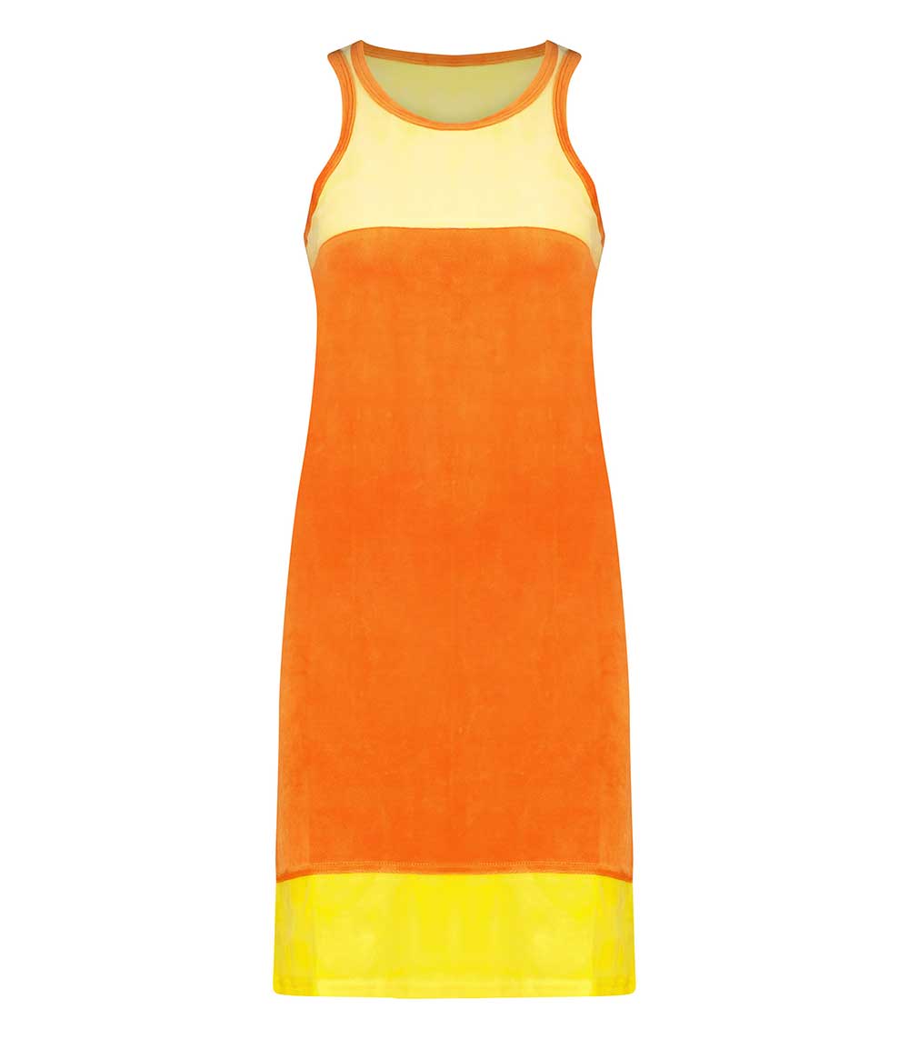 Robe Haydee Jaune & Orange Ma petite plage