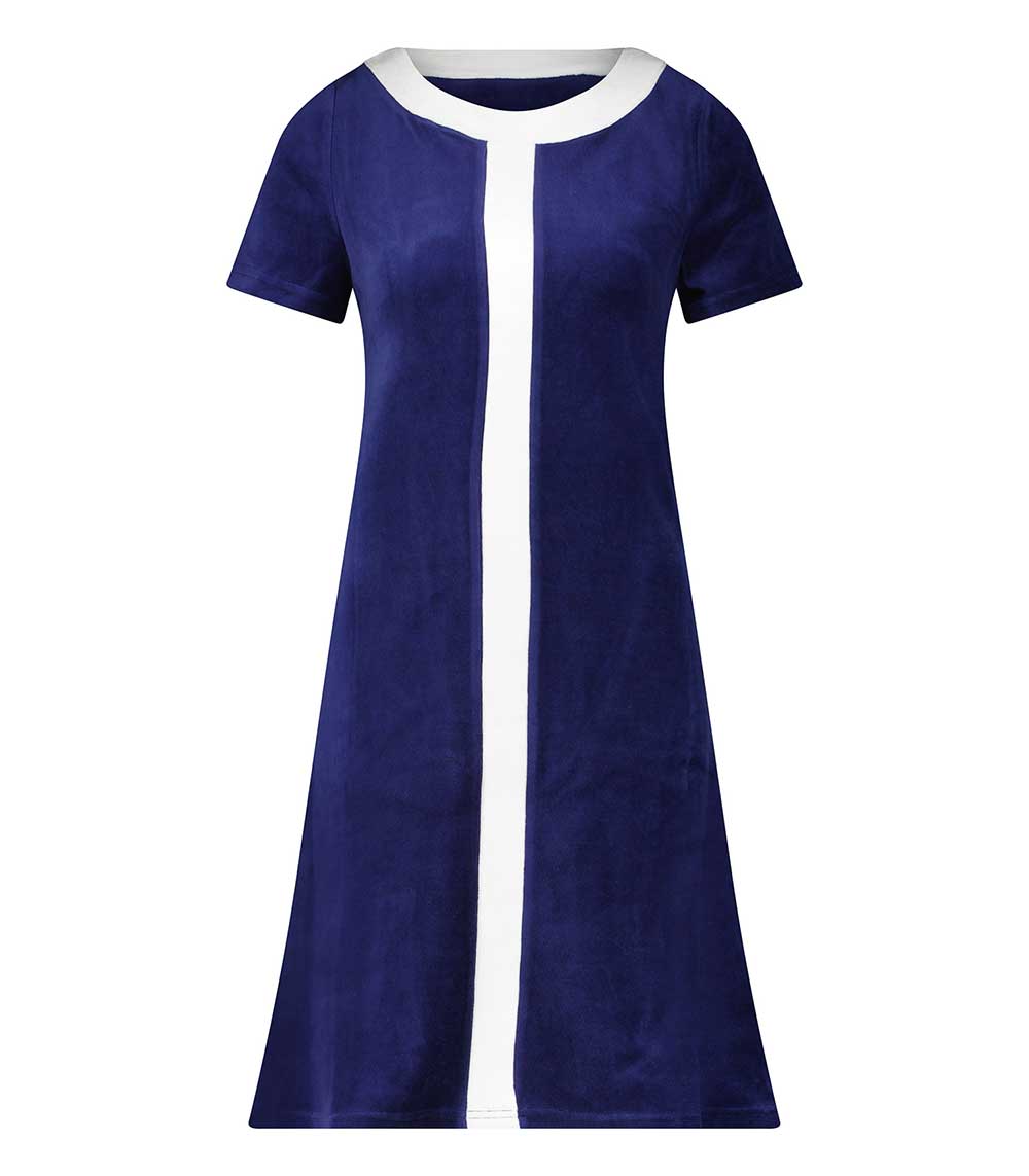 Robe Diana Bleu nuit & Blanche Ma petite plage