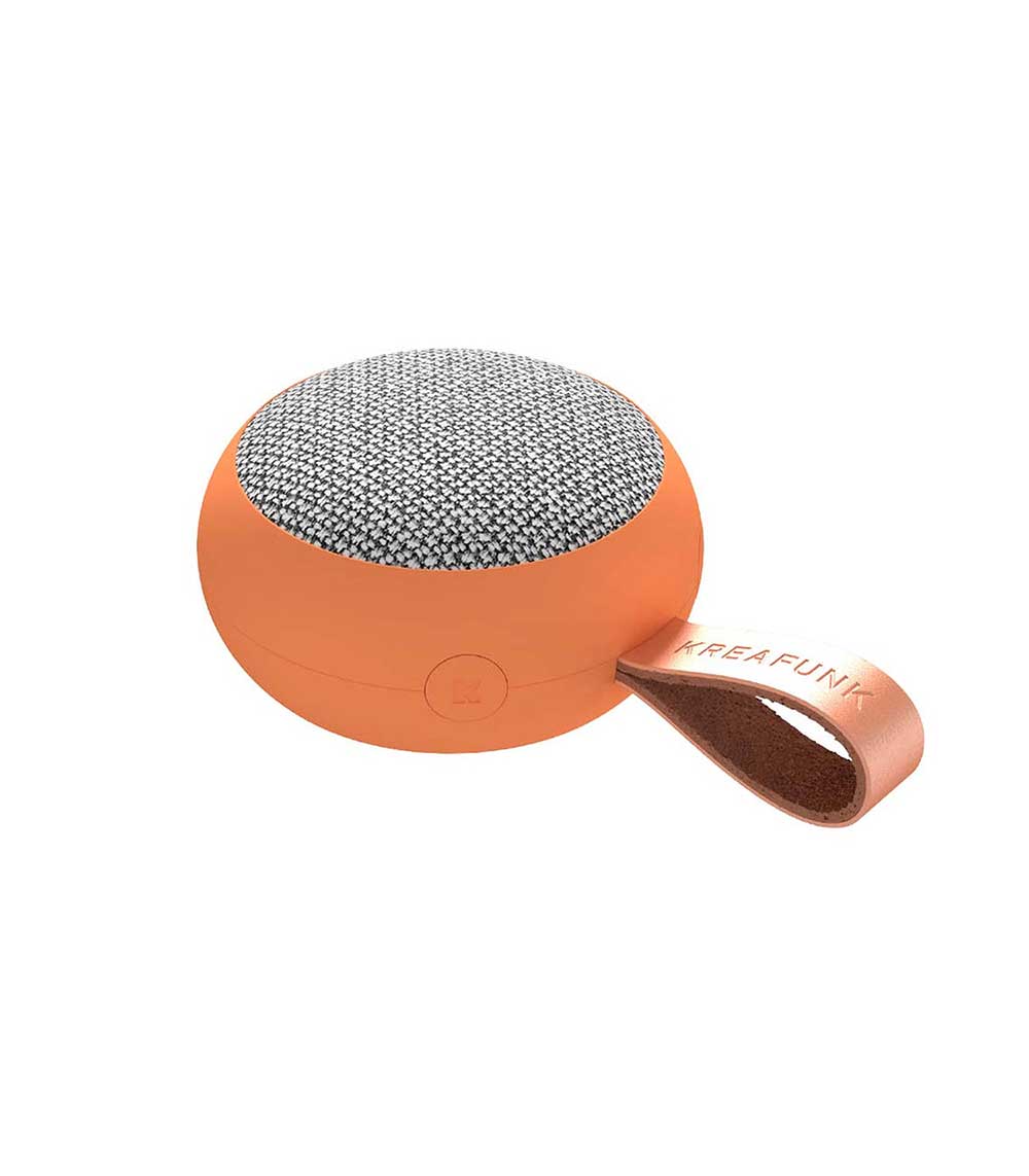 Enceinte bluetooth aGO 2 Fabric Dusty Orange Kreafunk 