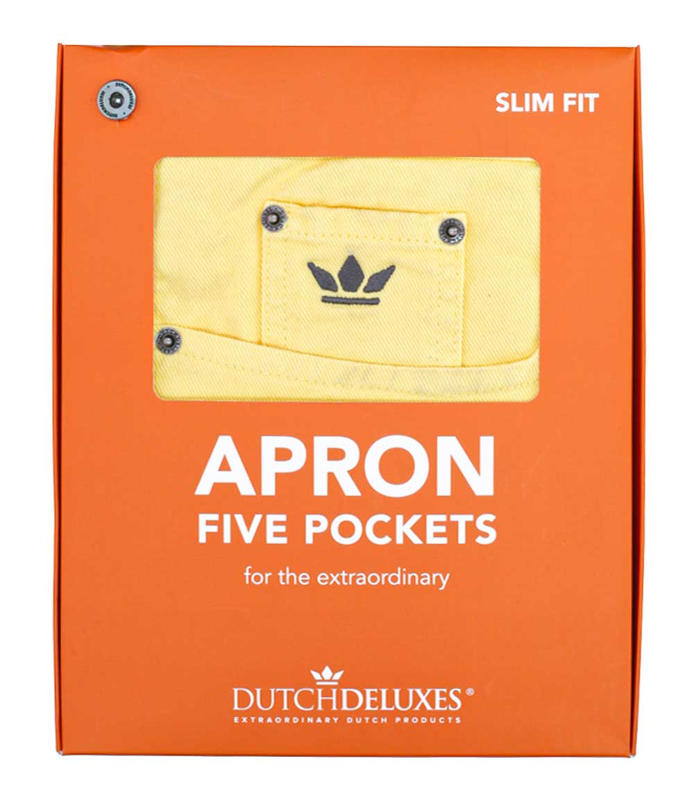 Tablier 5 Poches Coton Jaune Dutchdeluxes