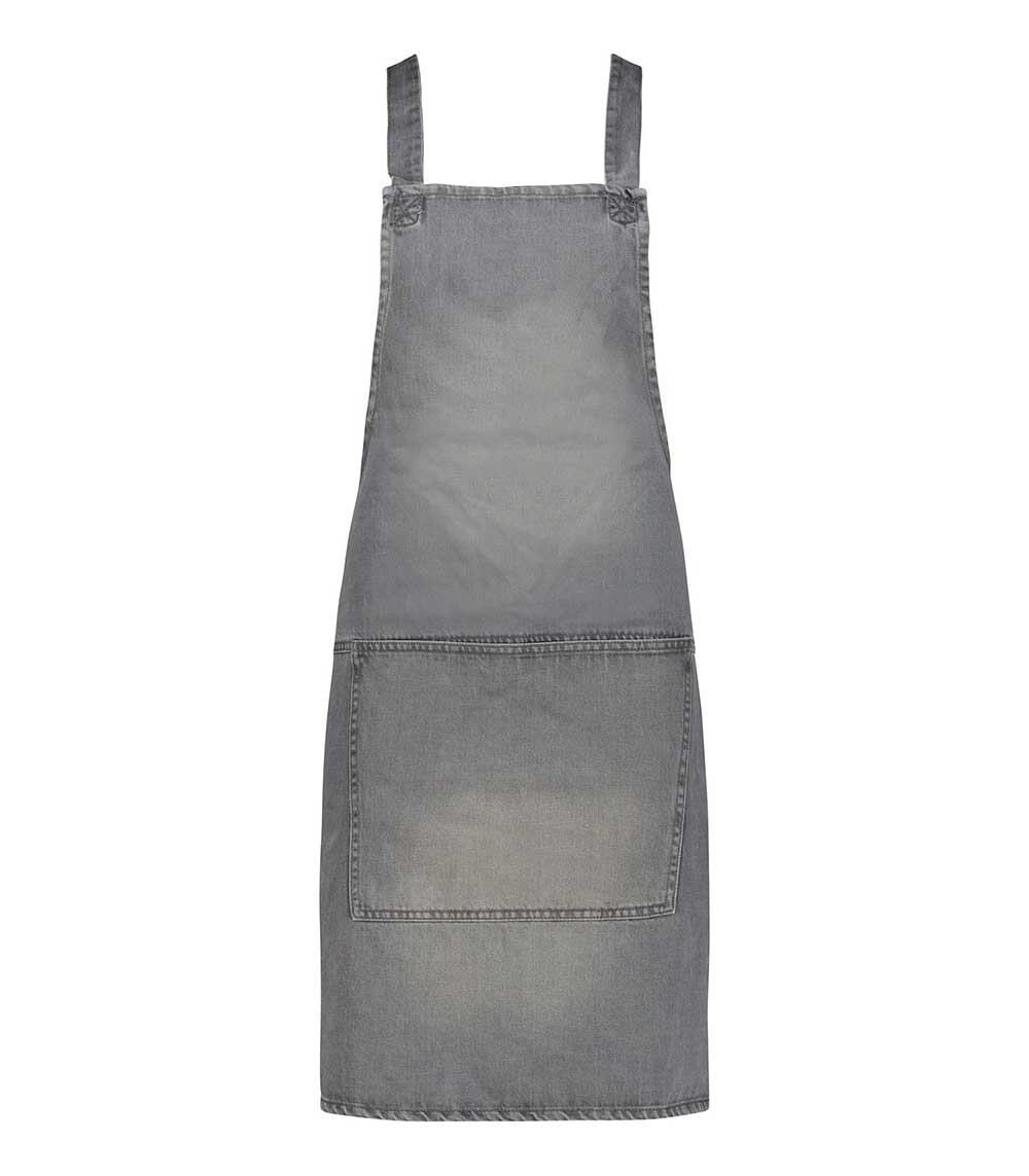 Tablier à bretelles Coton Denim Gris Dutchdeluxes