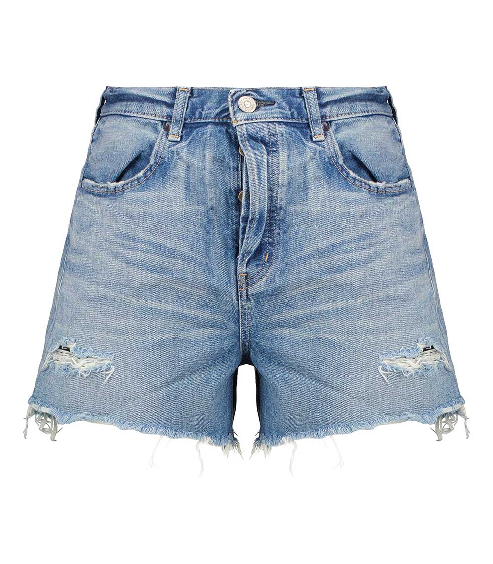 Short en denim Pelion à taille haute Moussy Vintage