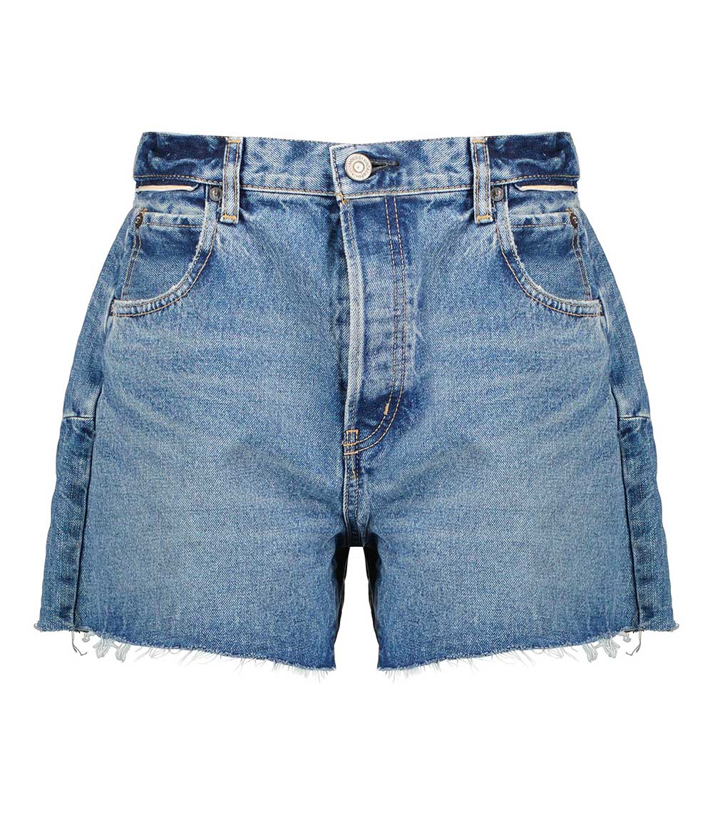 Short en denim Cary à taille haute Moussy Vintage