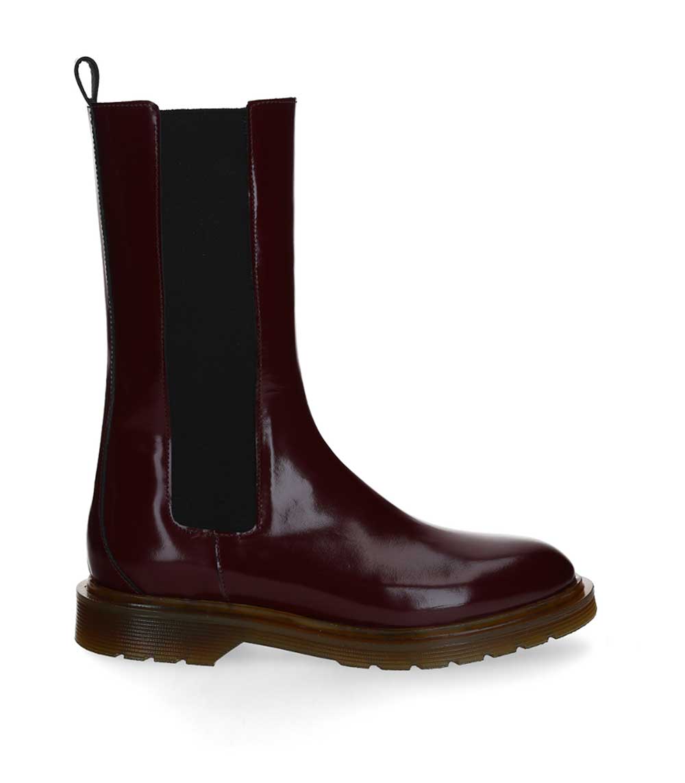 Boots en cuir Tilda Cerise noire Roseanna