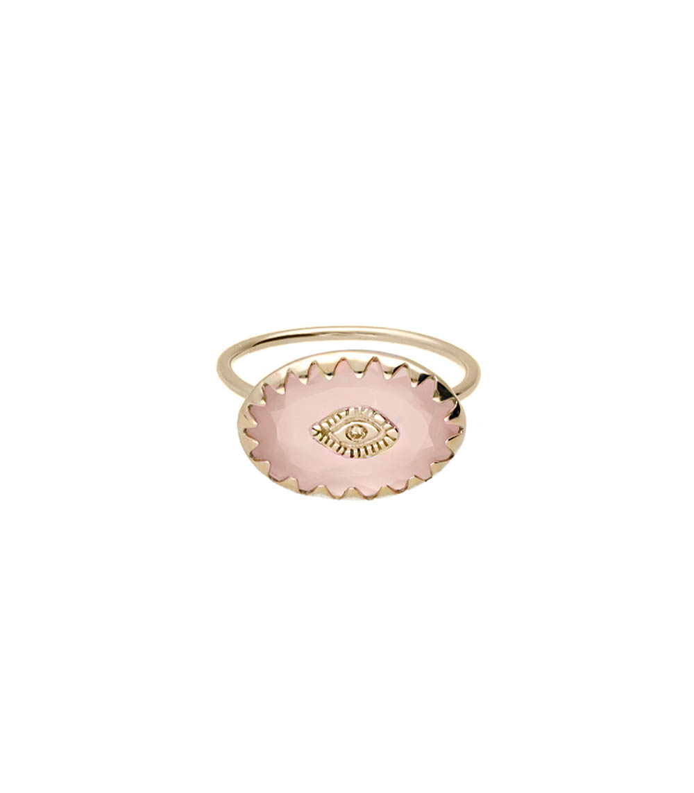 Bague Souad Quartz Rose Pascale Monvoisin