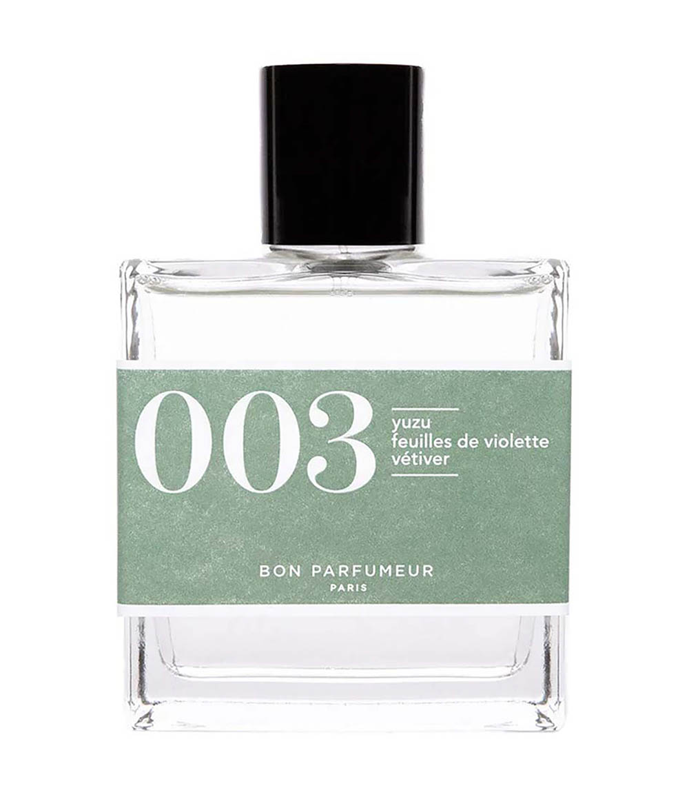 Eau de Cologne 003 Yuzu, Feuilles de Violette et Vétiver 100 ml Bon Parfumeur