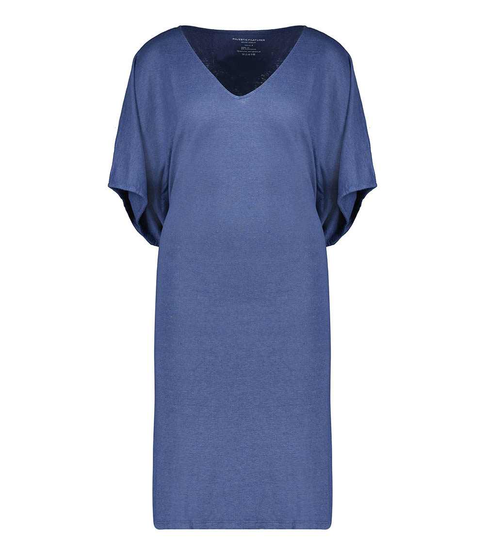 Tunique Col V Venice Blue Majestic Filatures