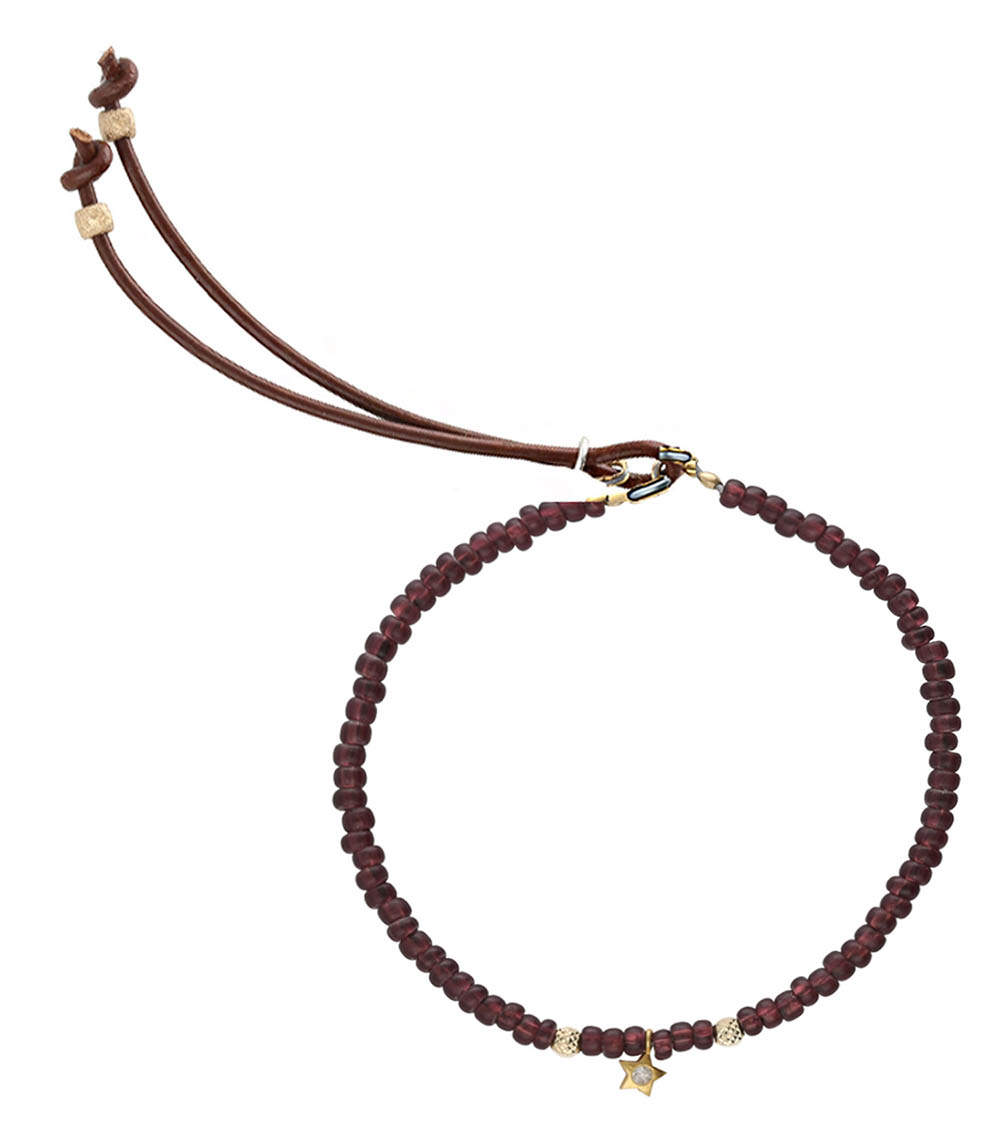 Bracelet Mimi Aubergine Catherine Michiels