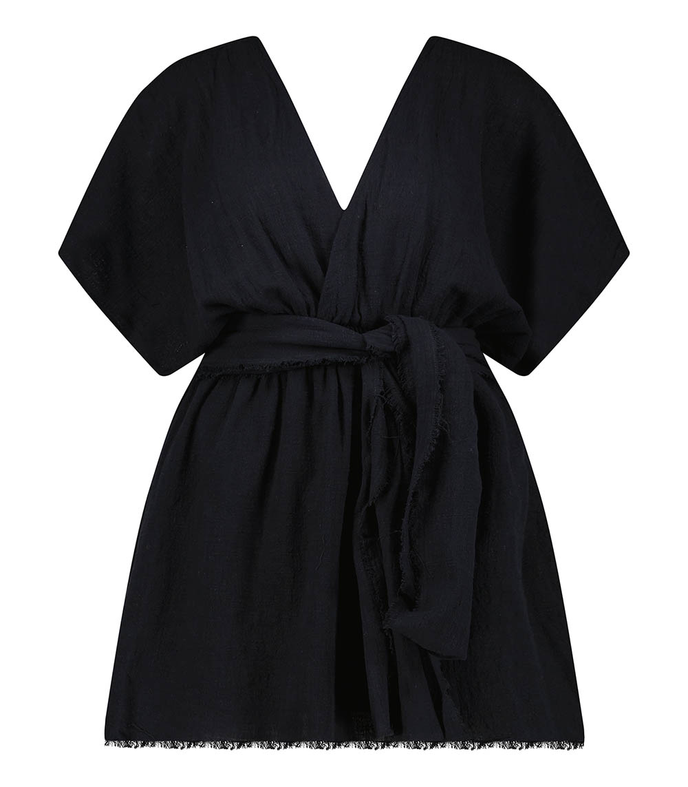Robe courte Empire Black Maison Saint Julien