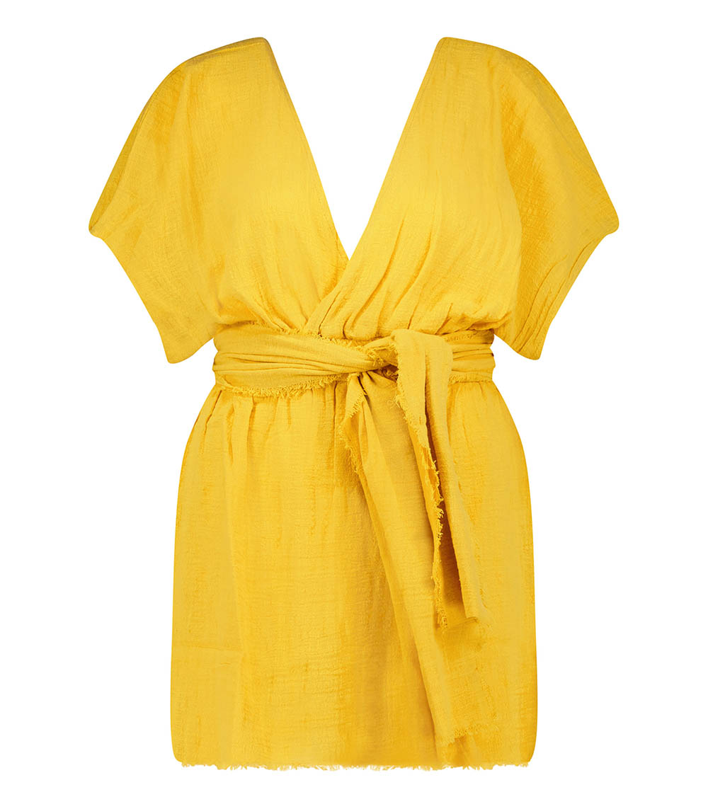 Robe courte Empire Gold Maison Saint Julien