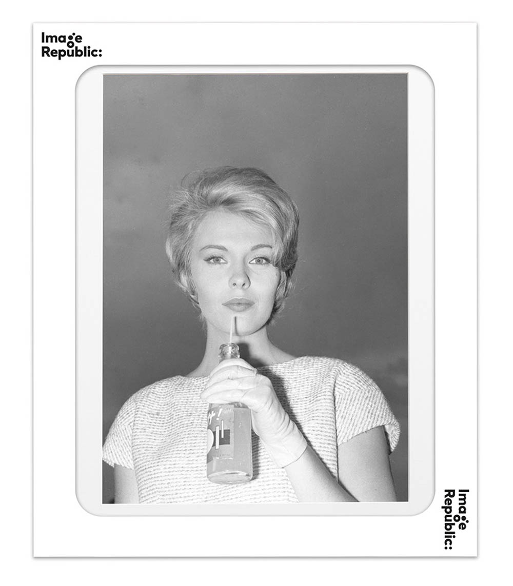 Affiche Seberg Tournage Bout de Souffle 40 x 50 cm Image Republic
