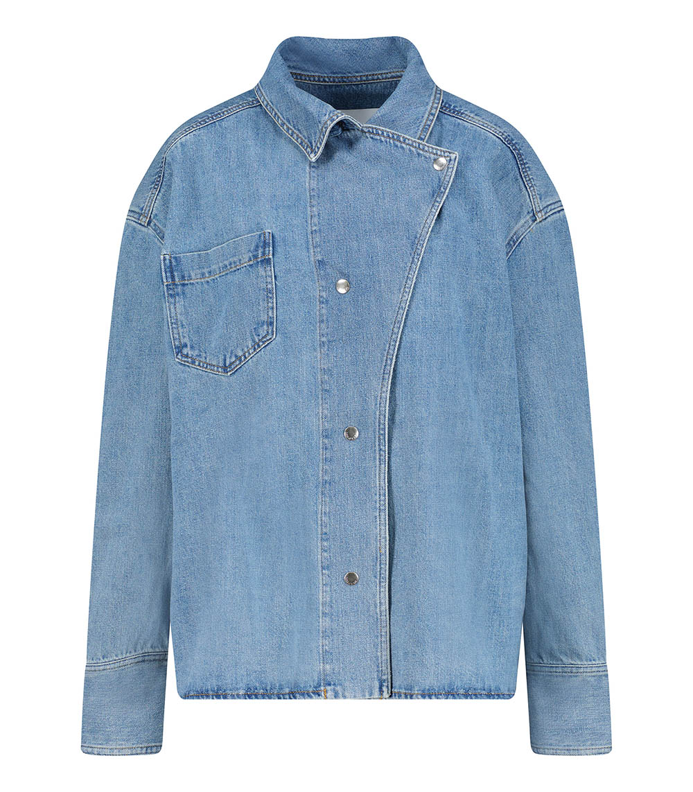 Chemise en Jean Destructurée Egan Bleu Margaux Lonnberg