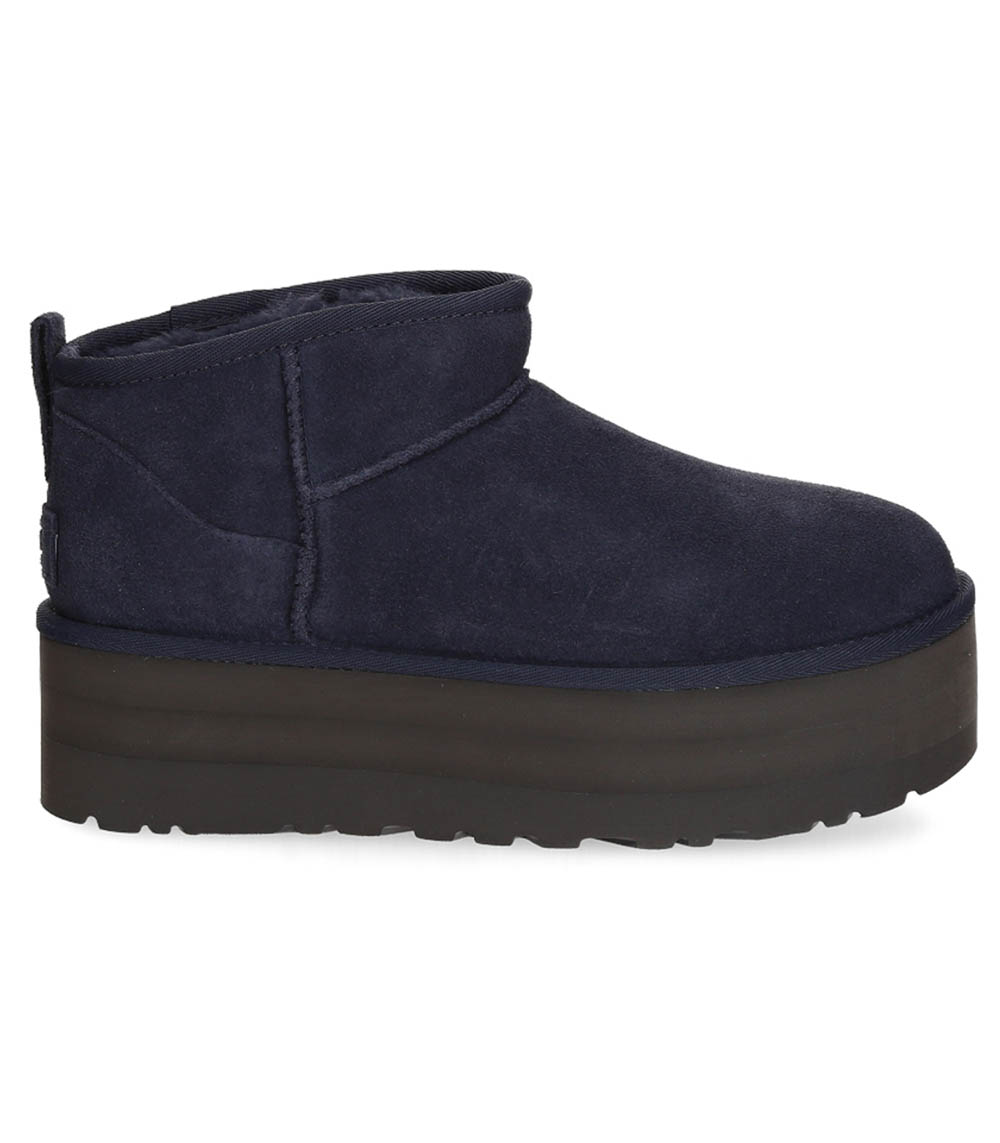 Bottines Classic Ultra Mini Plateforme Daim Bleu UGG®