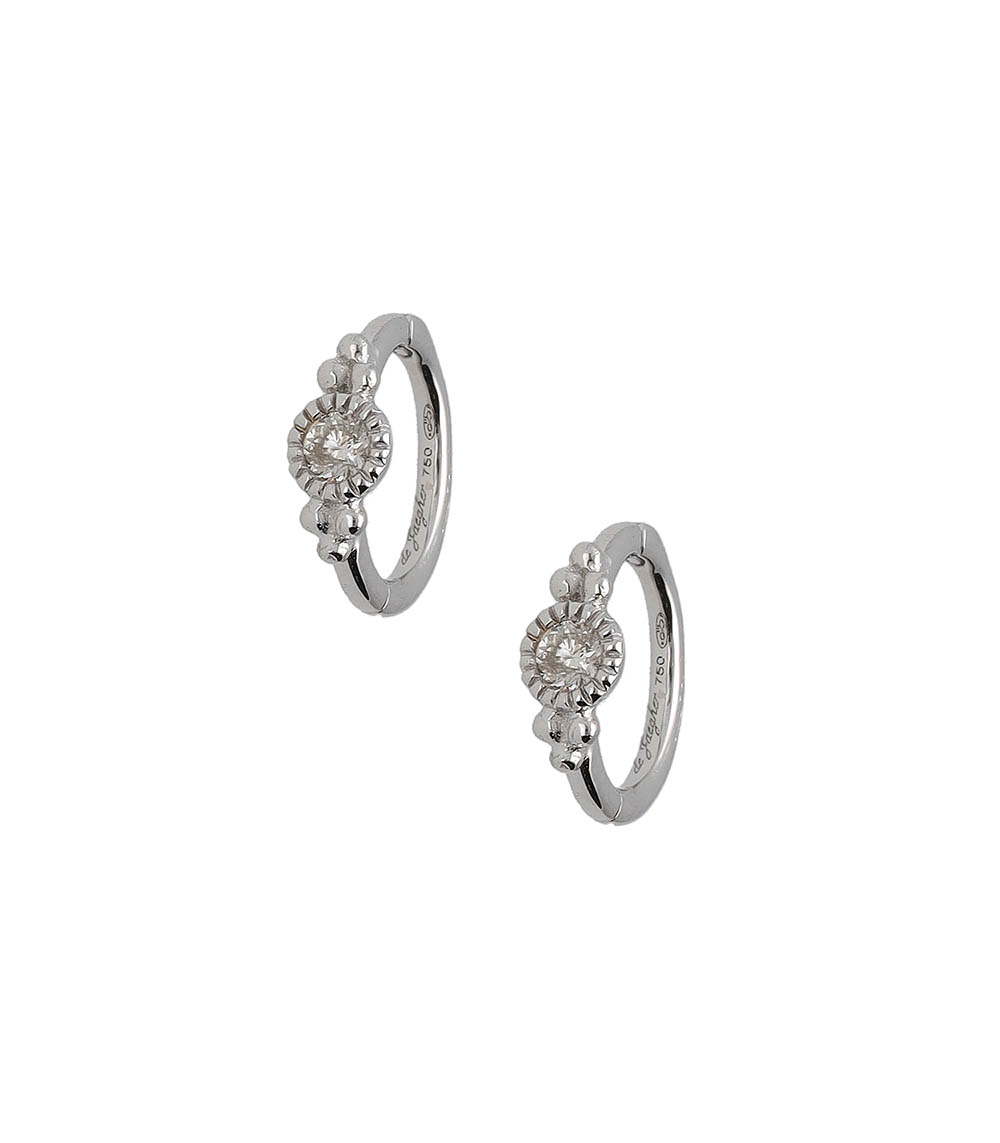 Boucles d'oreilles Sunny Bubbles en Or Blanc De Jaegher