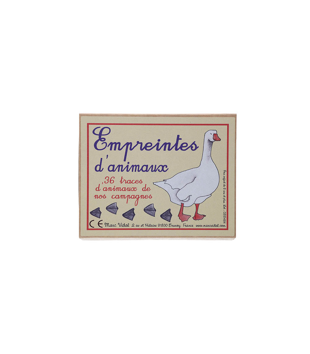 Jeu de Cartes Empreintes D'Animaux Marc Vidal