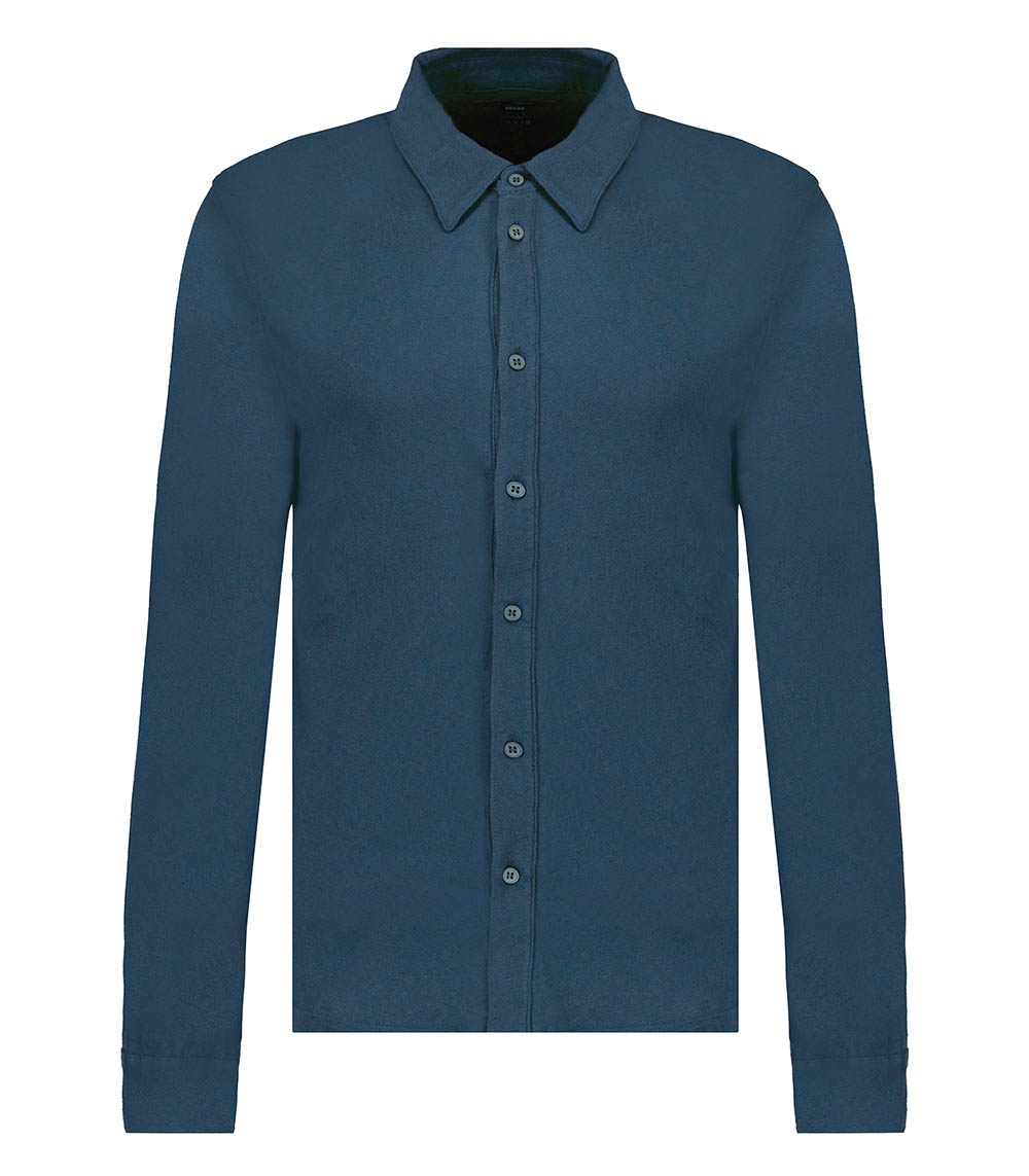 Chemise homme Manches Longues Encre Majestic Filatures