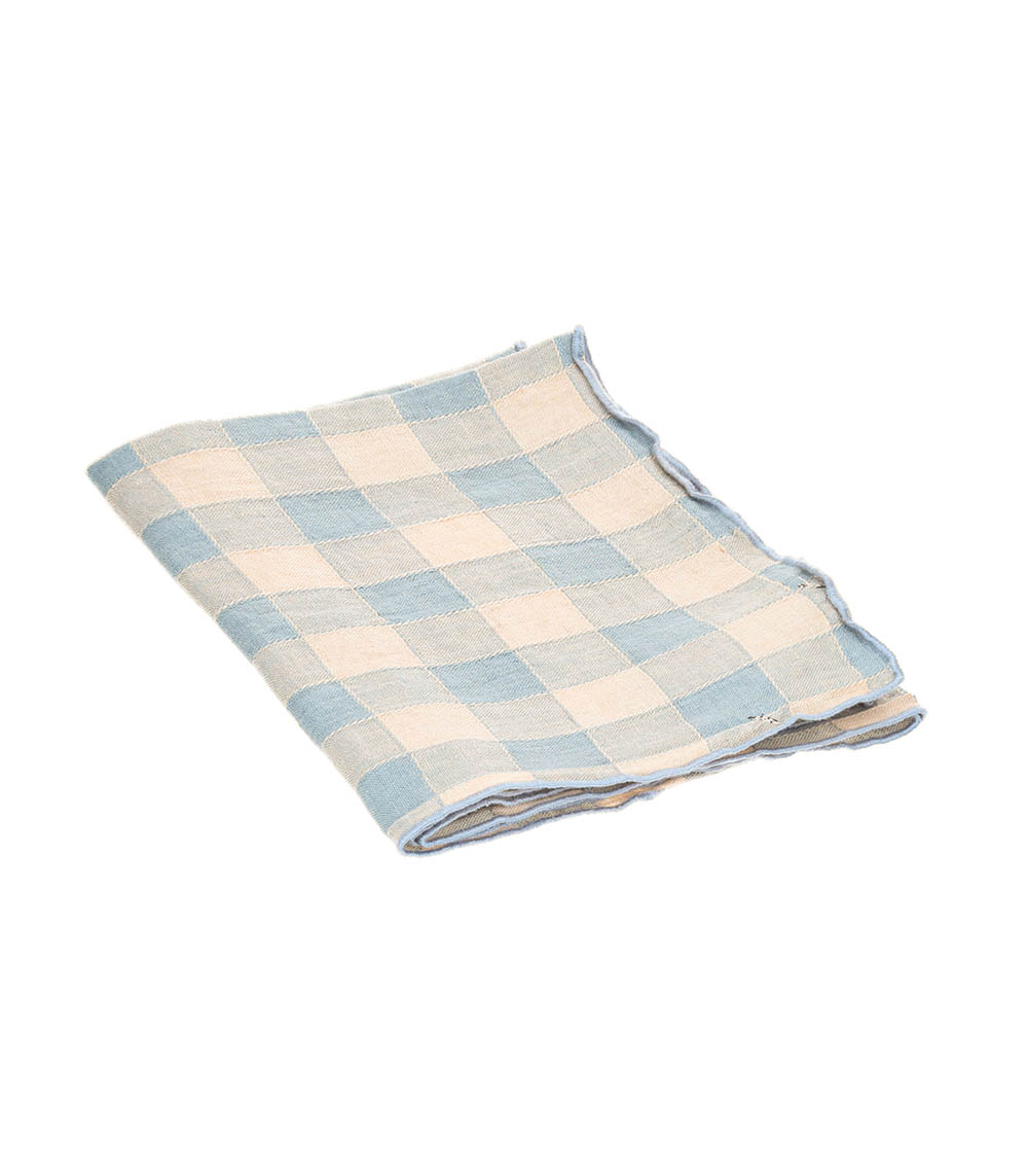 Serviette Bourdon Toile Vintage Vichy 43 x 43 cm Maison de Vacances