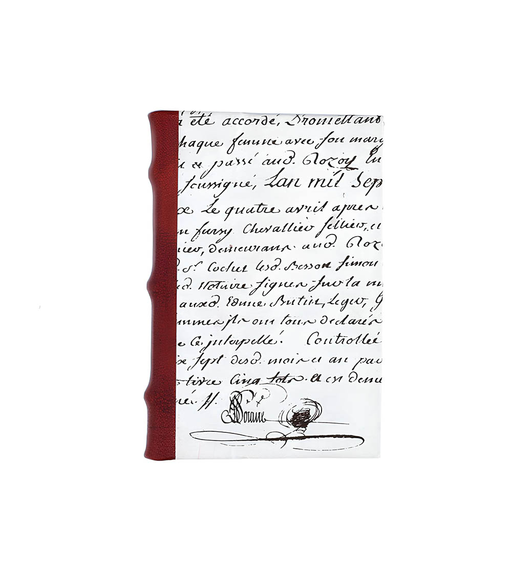 Livre Manuscrit 15 x 10 cm 96 Pages  MERCI LOUIS
