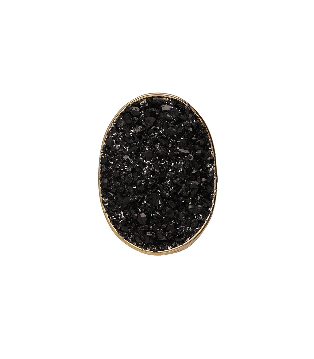 Bague Sublime Stella Croix Fermé Spi Noir  Lsonge