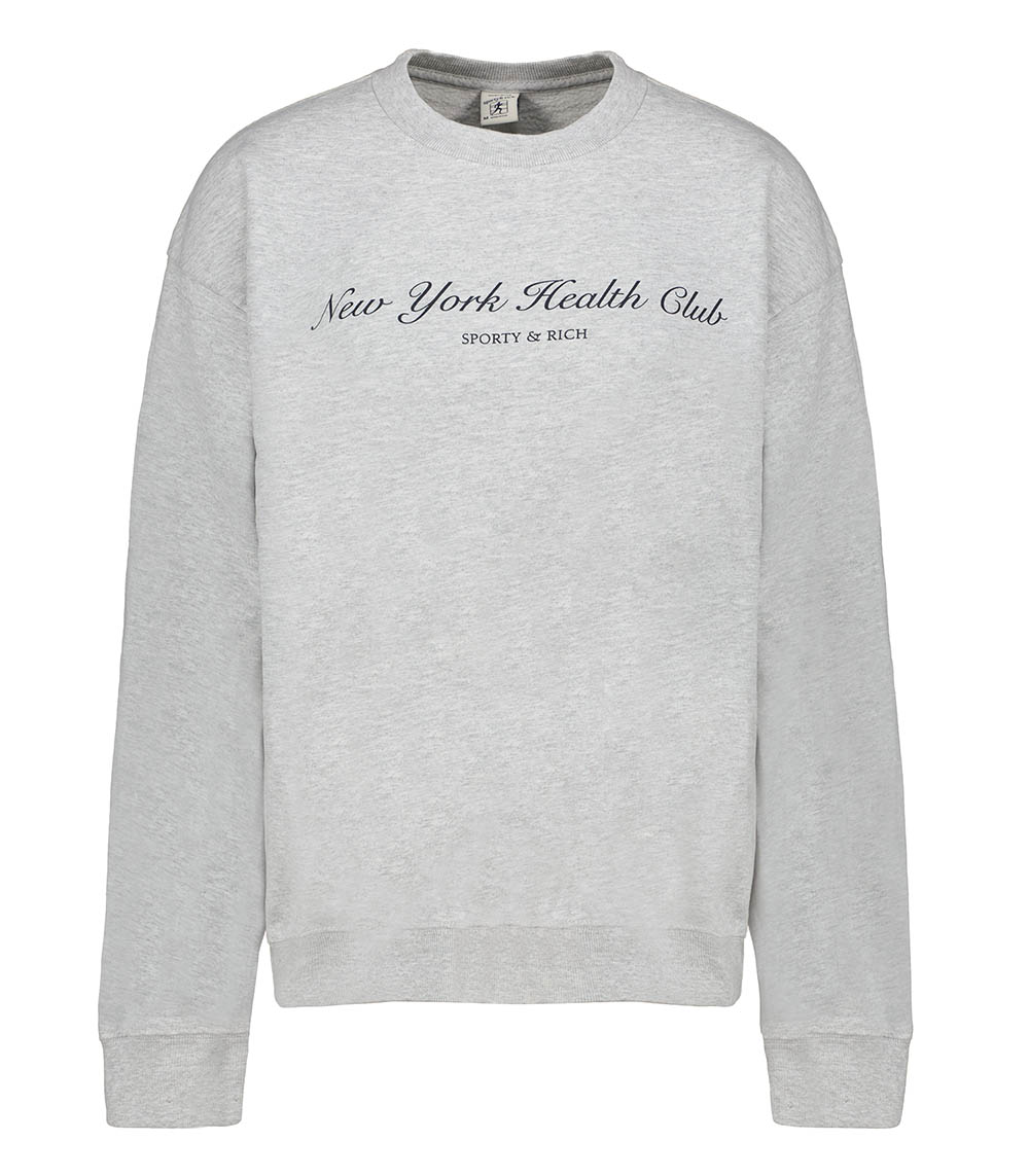 Sweat-shirt NY Health Club Heather Grey Sporty & Rich