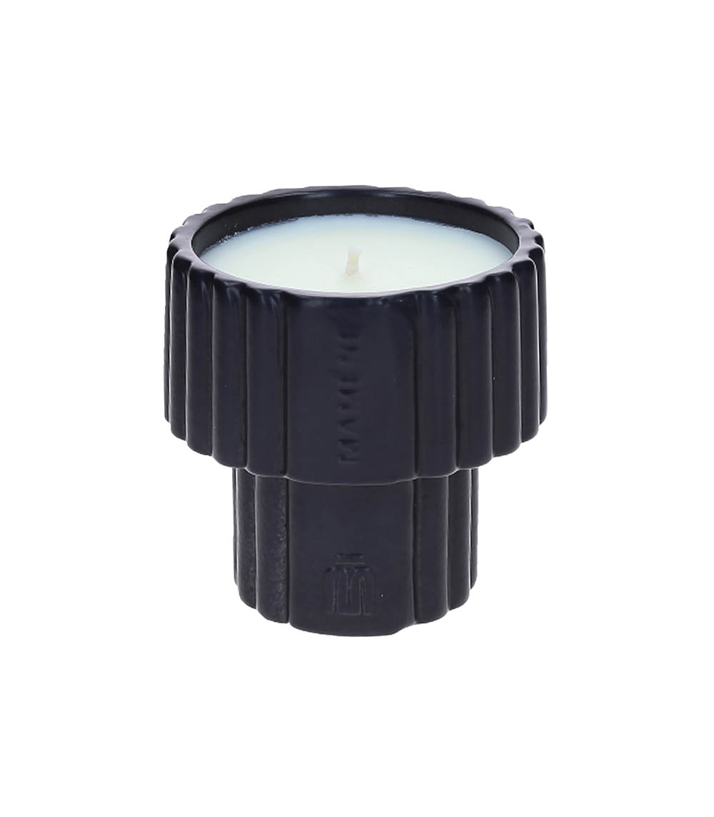 Bougie Podium Andy Noir D'encre Small 100g Mamène Paris