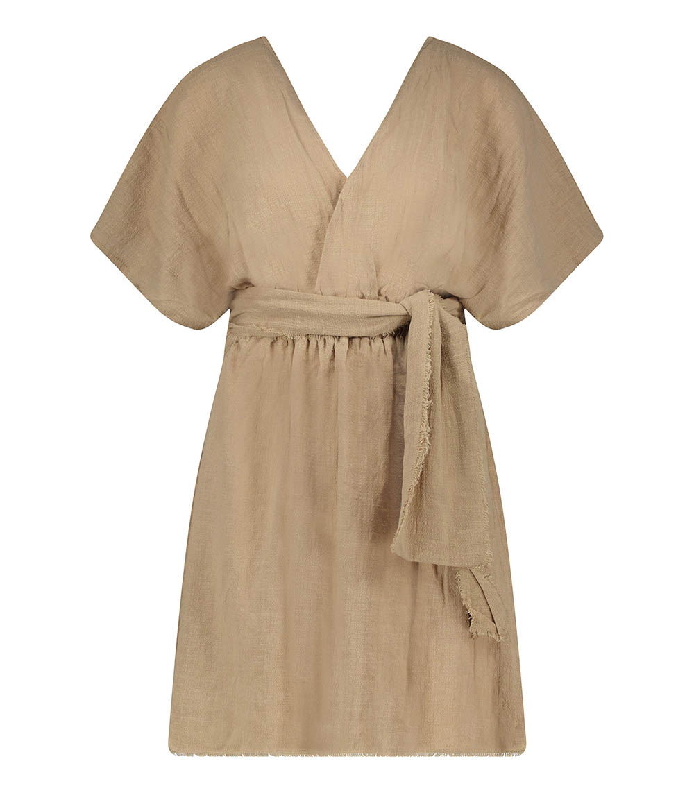 Robe courte Empire Caffe Latte Maison Saint Julien