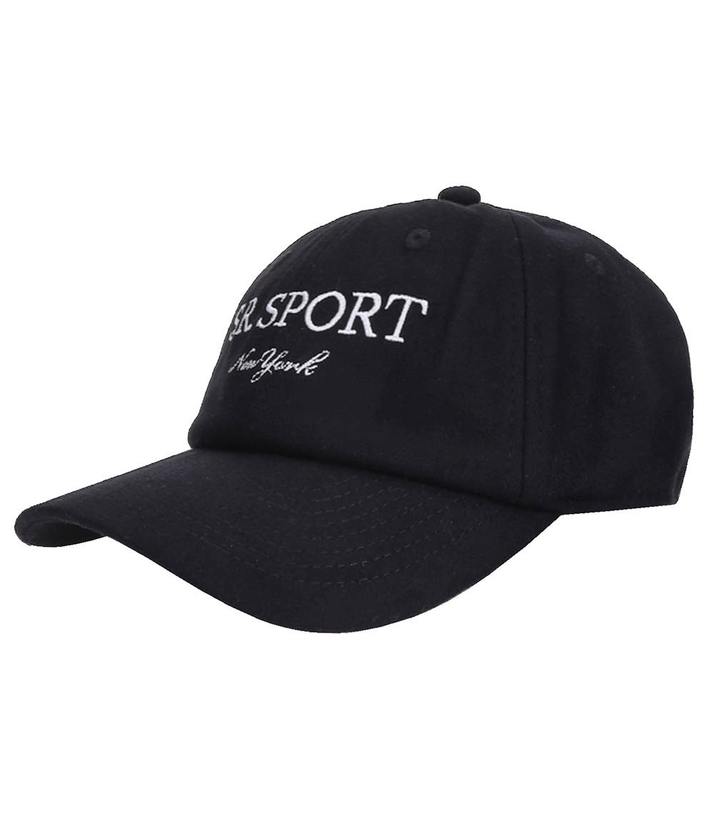 Casquette en Laine S.R Sport Faded Black/Cream Sporty & Rich