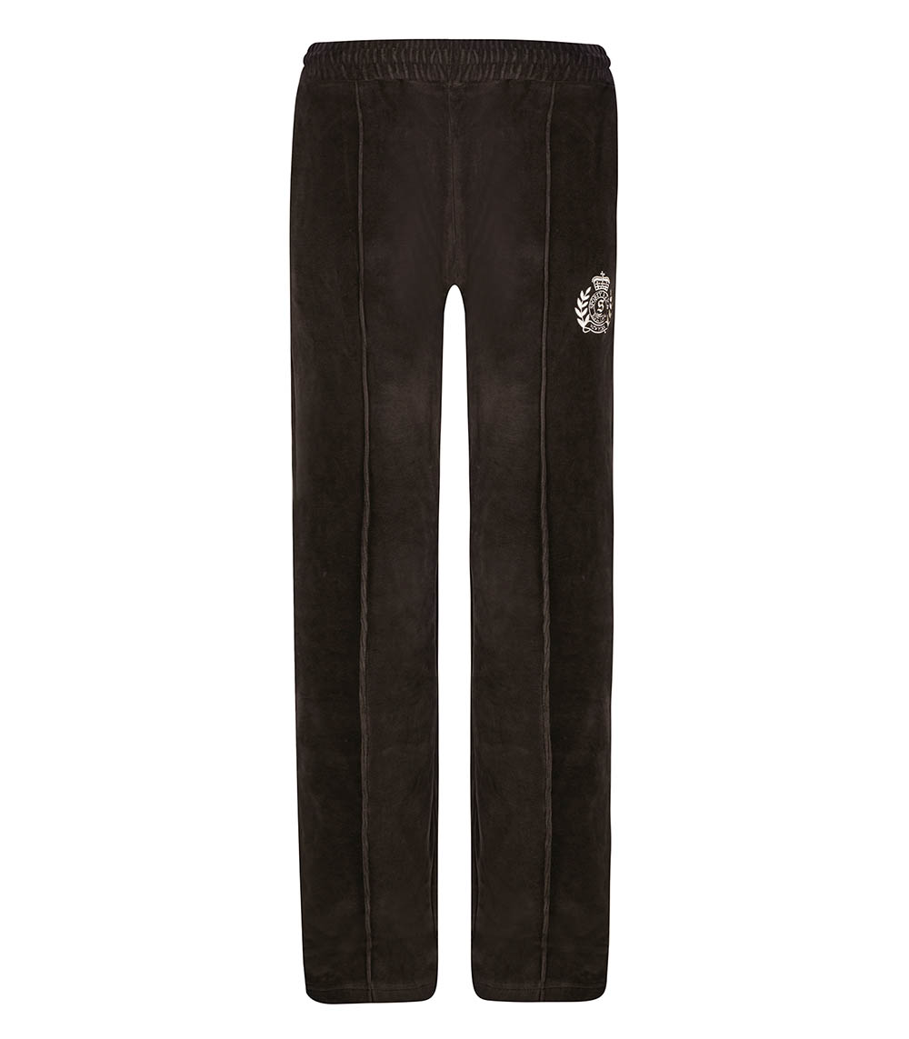 Pantalon de survêtement en velours NY Crest Chocolate/Cream Sporty & Rich