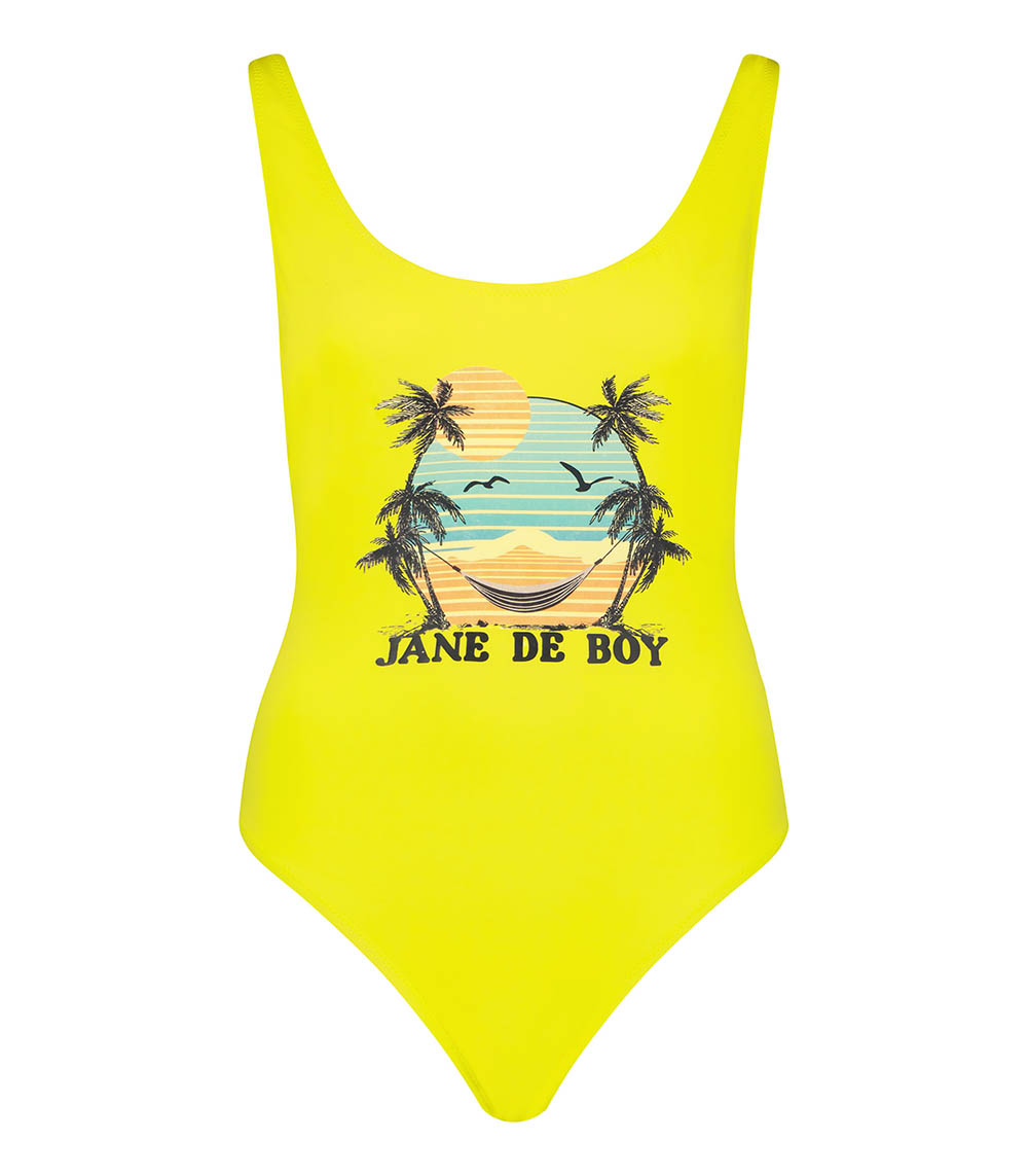 Maillot de Bain une pièce Jane In Paradise Jaune Fabulous Island