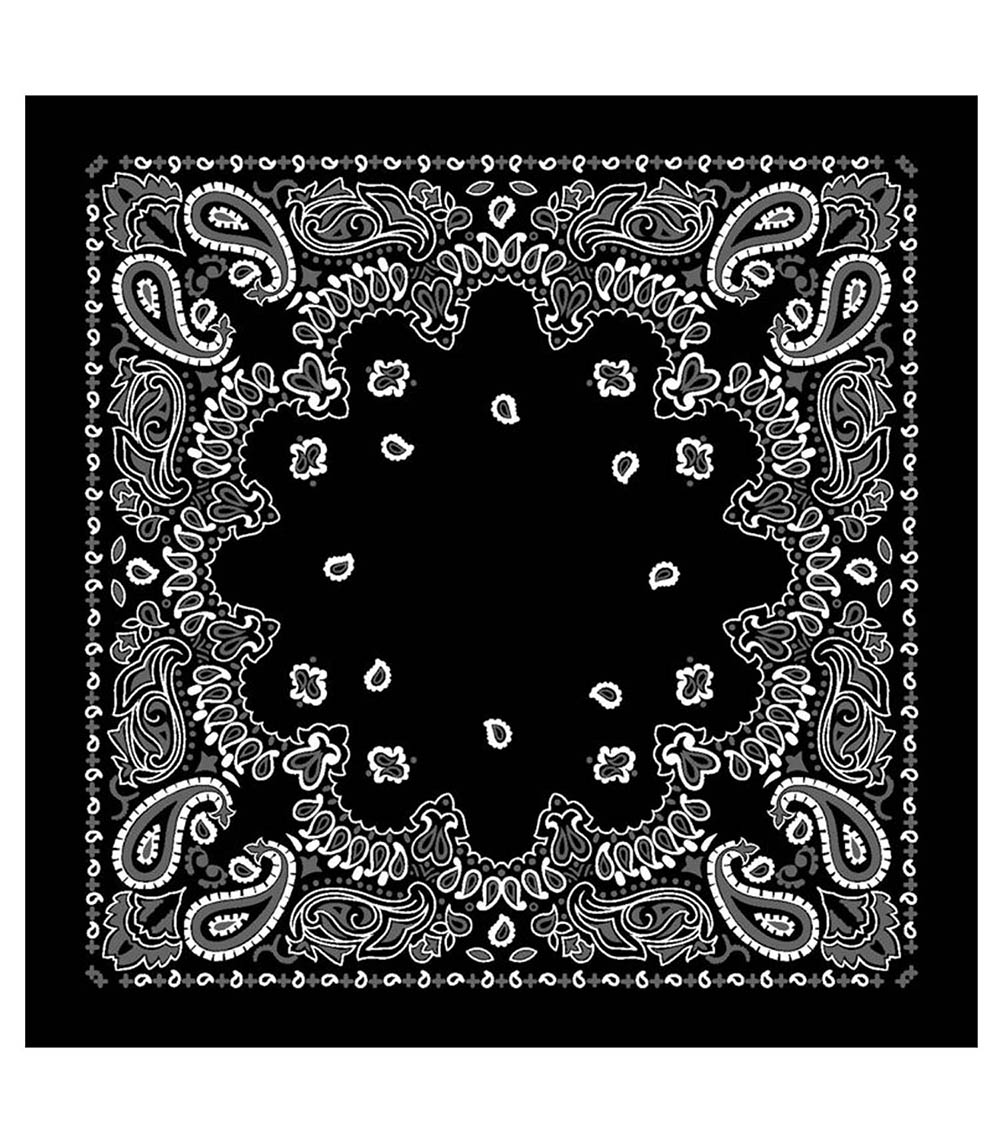 Bandana Black 120 x 120 cm destin