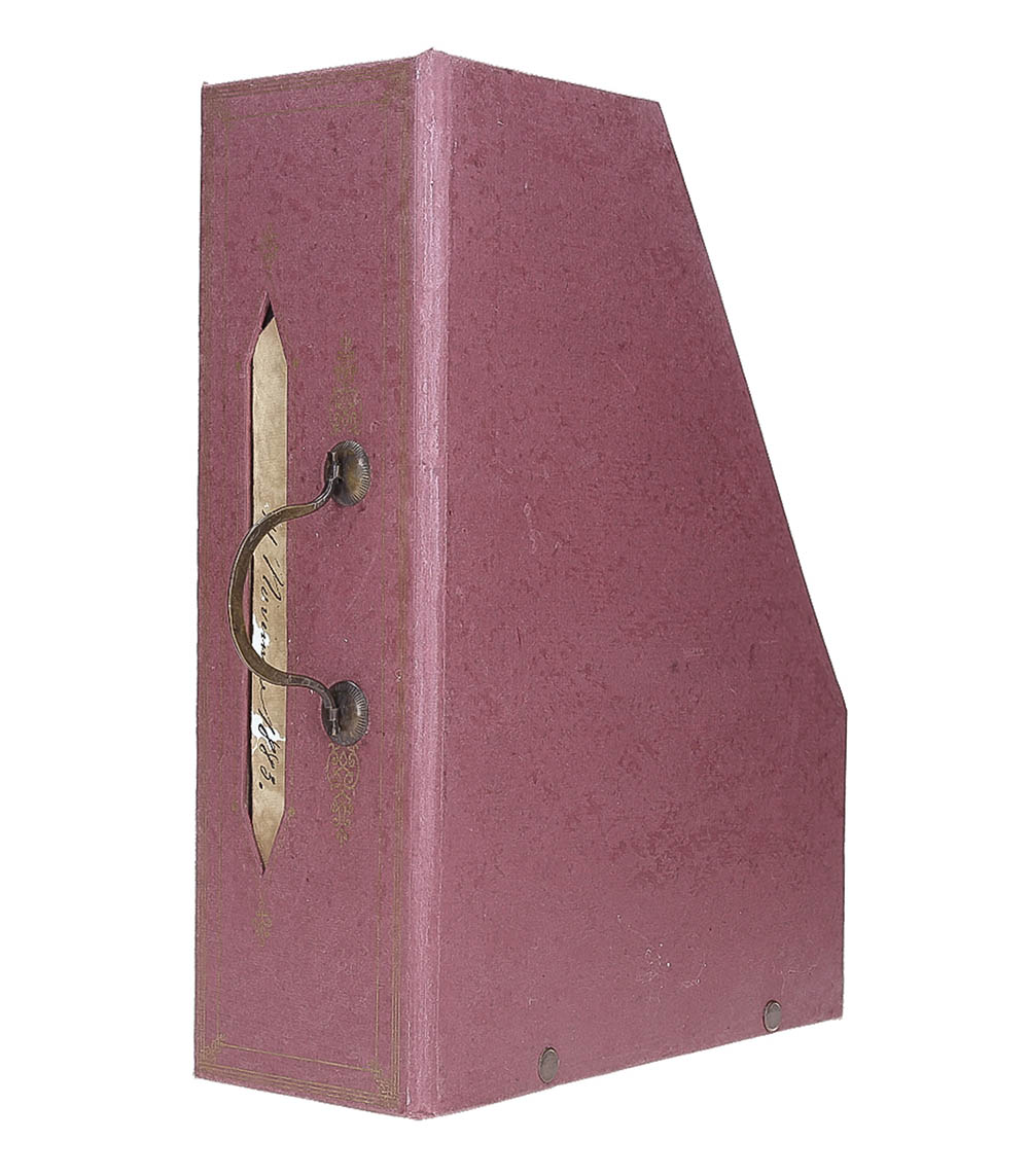 Range Dossiers Cartonnier Rouge MERCI LOUIS