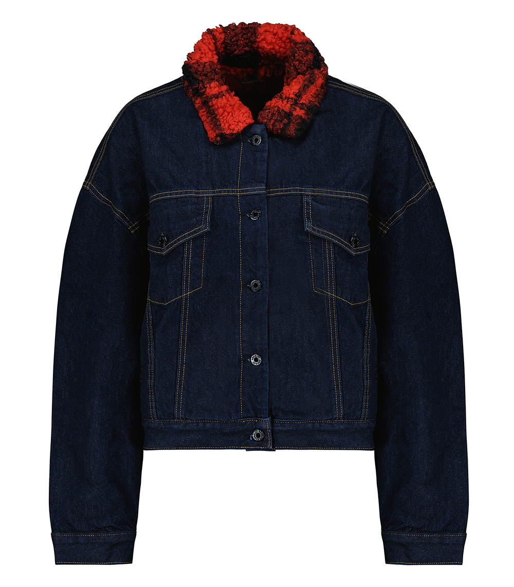 Veste en Denim Nova Lined Indigo Plaid ASKK NY