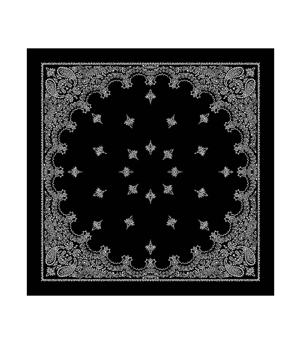 Bandana Noir 90 x 90 cm destin
